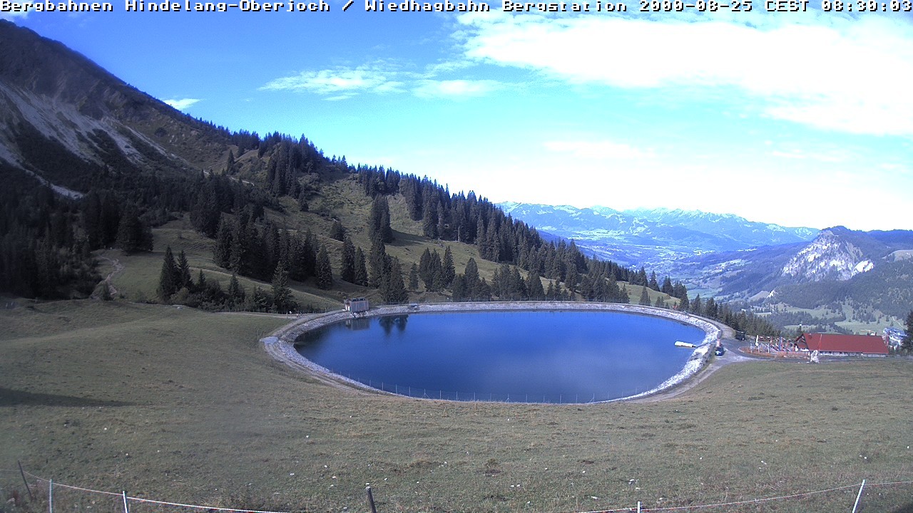 Archived image Webcam Bad Hindelang - Wiedhag Alp top station