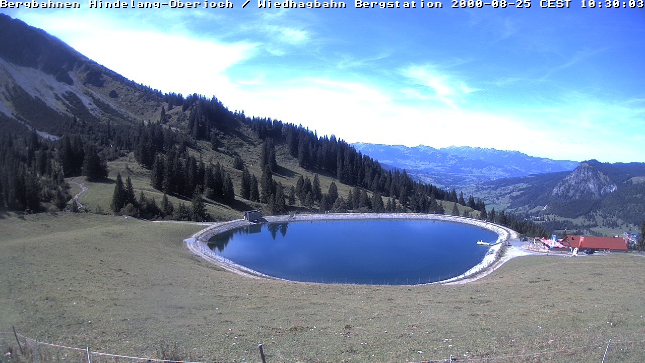 Archived image Webcam Bad Hindelang - Wiedhag Alp top station