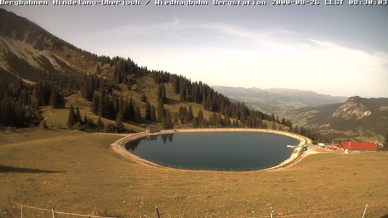 Archiv Foto Webcam Bad Hindelang - Bergstation Wiedhag Alpe
