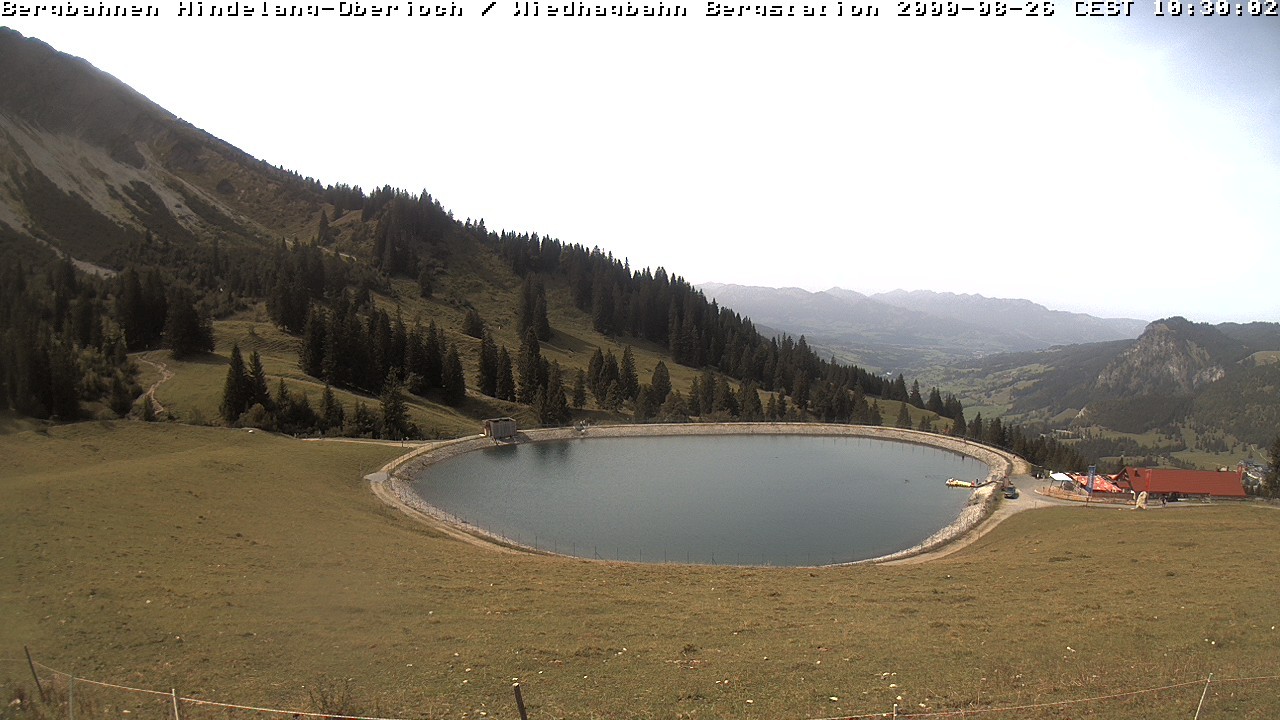Archiv Foto Webcam Bad Hindelang - Bergstation Wiedhag Alpe