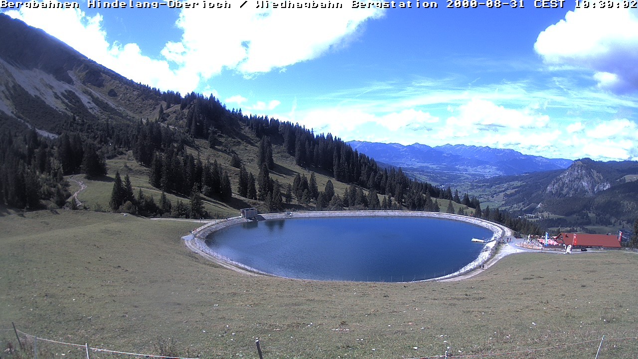 Archiv Foto Webcam Bad Hindelang - Bergstation Wiedhag Alpe