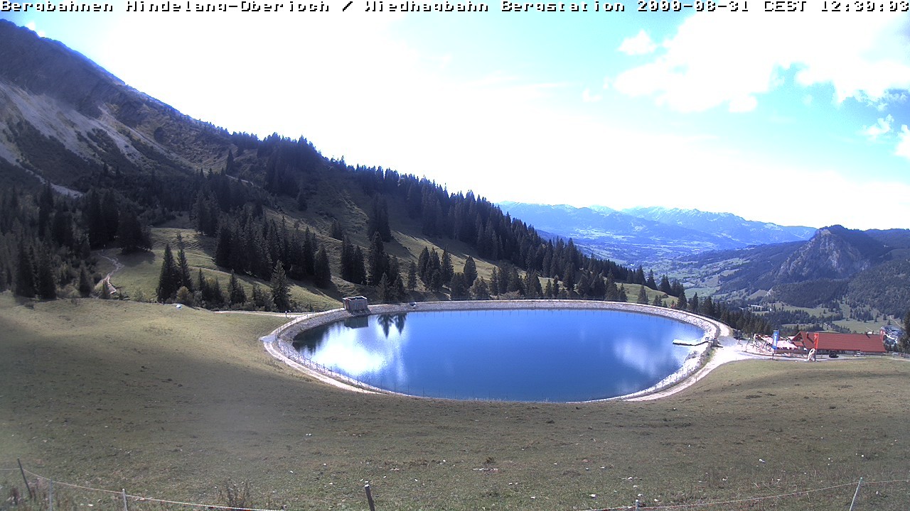 Archiv Foto Webcam Bad Hindelang - Bergstation Wiedhag Alpe