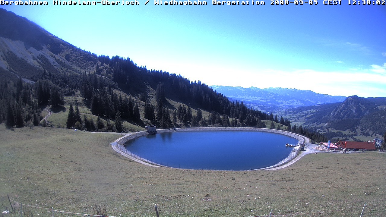 Archiv Foto Webcam Bad Hindelang - Bergstation Wiedhag Alpe