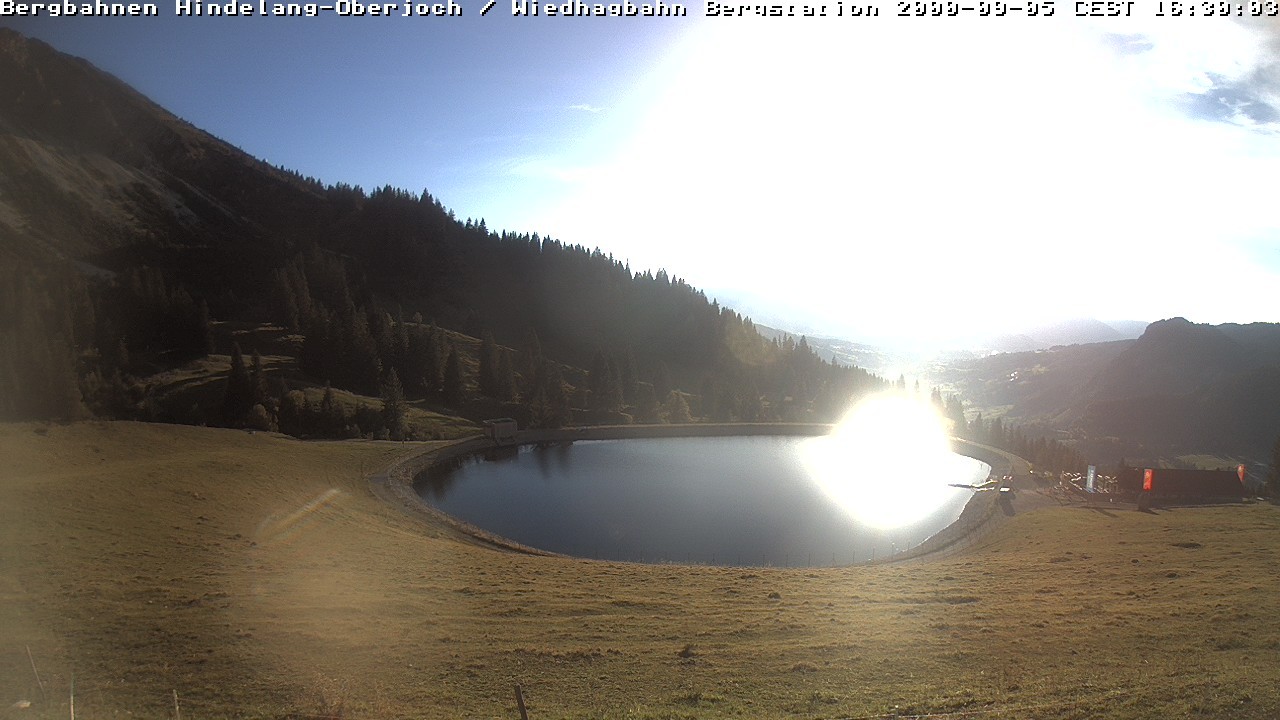 Archiv Foto Webcam Bad Hindelang - Bergstation Wiedhag Alpe