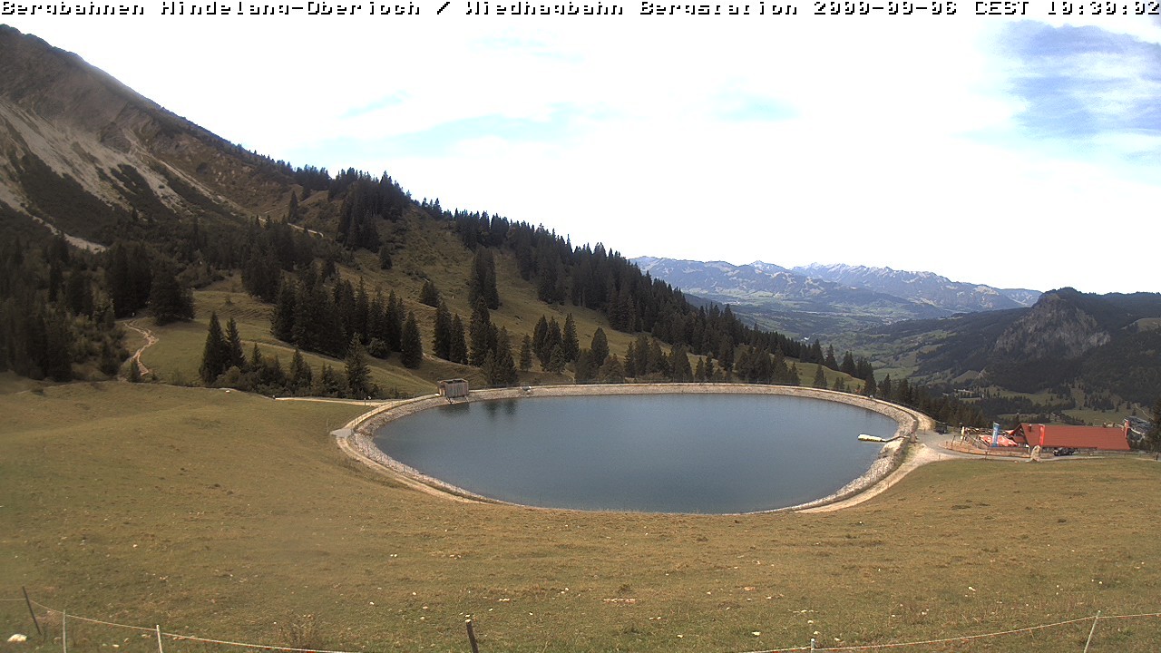 Archiv Foto Webcam Bad Hindelang - Bergstation Wiedhag Alpe