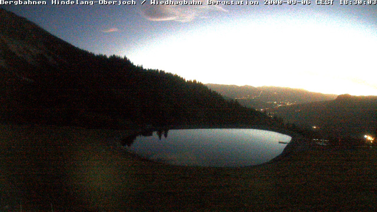 Archiv Foto Webcam Bad Hindelang - Bergstation Wiedhag Alpe