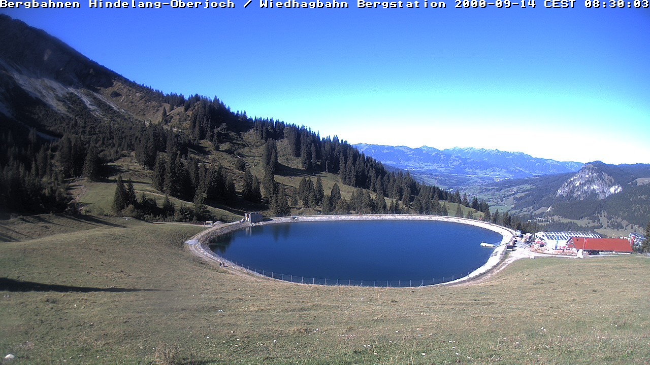 Archiv Foto Webcam Bad Hindelang - Bergstation Wiedhag Alpe