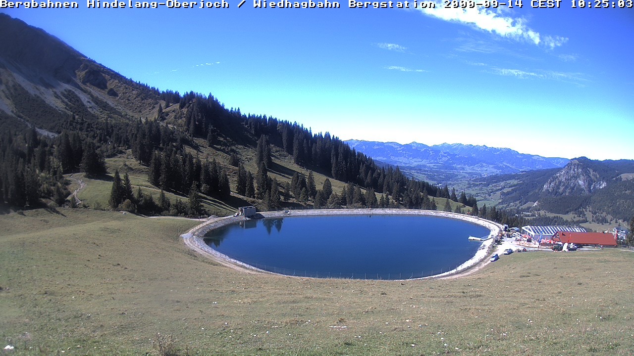 Archiv Foto Webcam Bad Hindelang - Bergstation Wiedhag Alpe
