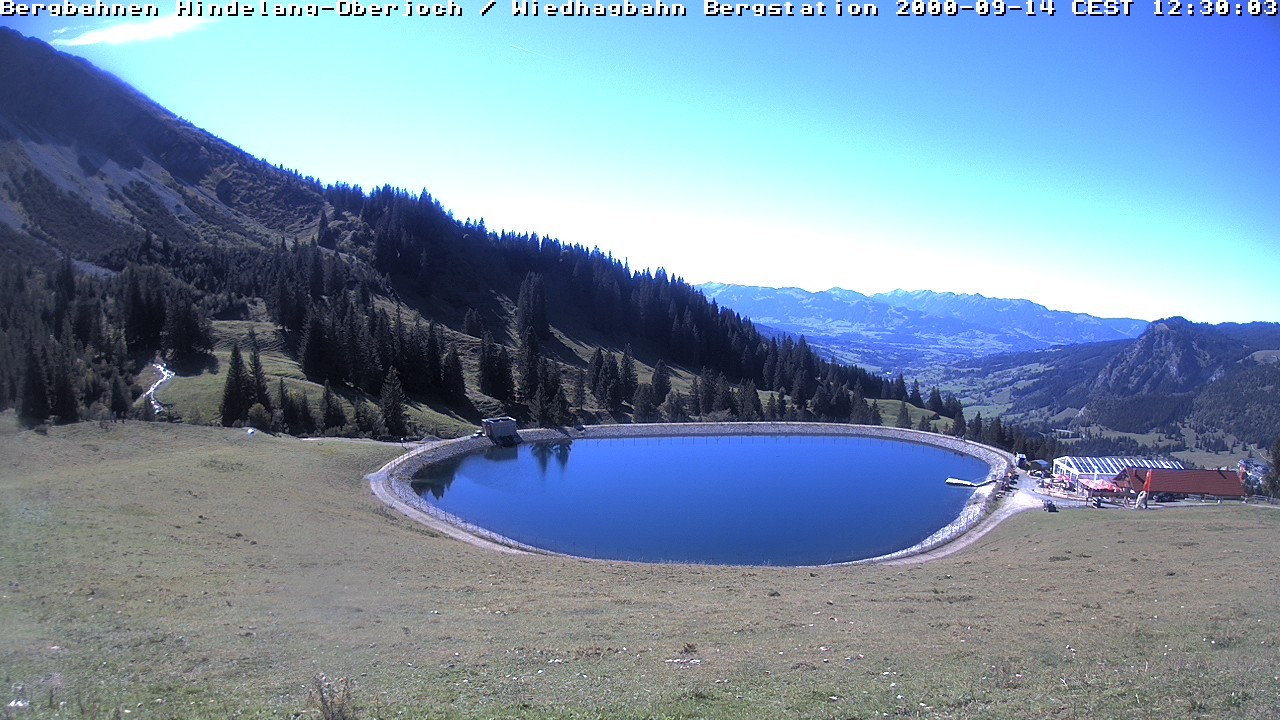Archiv Foto Webcam Bad Hindelang - Bergstation Wiedhag Alpe