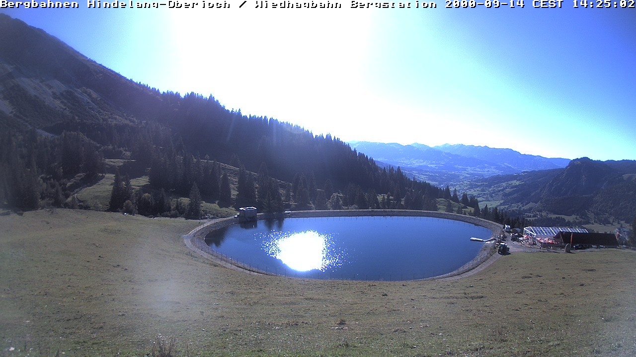 Archiv Foto Webcam Bad Hindelang - Bergstation Wiedhag Alpe