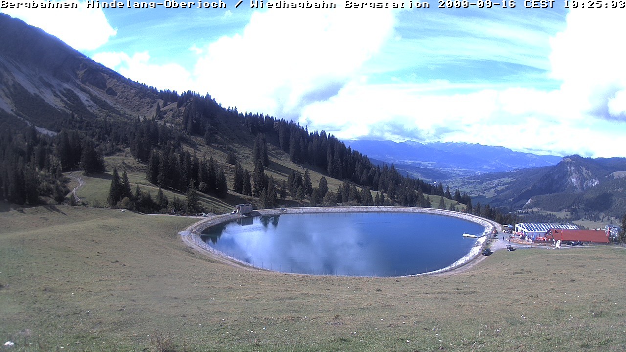 Archiv Foto Webcam Bad Hindelang - Bergstation Wiedhag Alpe