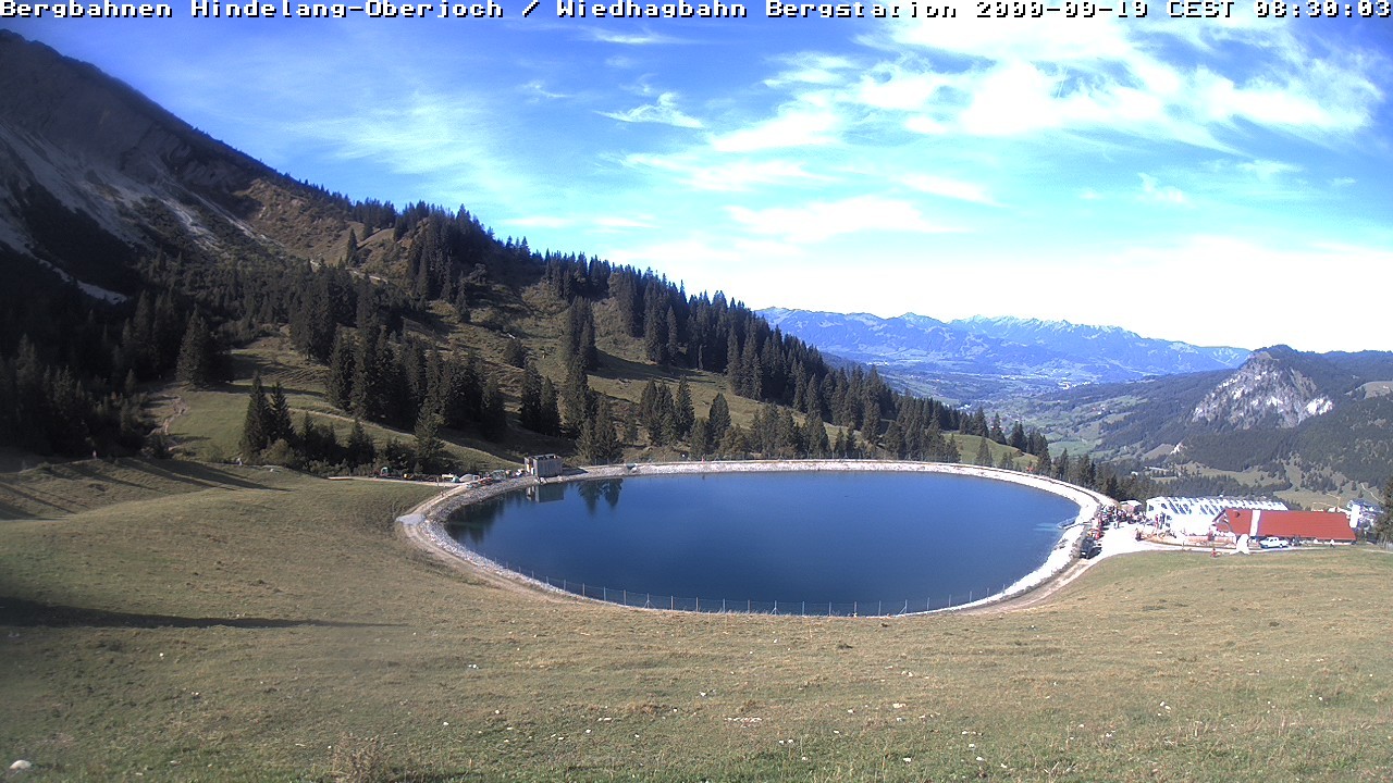 Archiv Foto Webcam Bad Hindelang - Bergstation Wiedhag Alpe