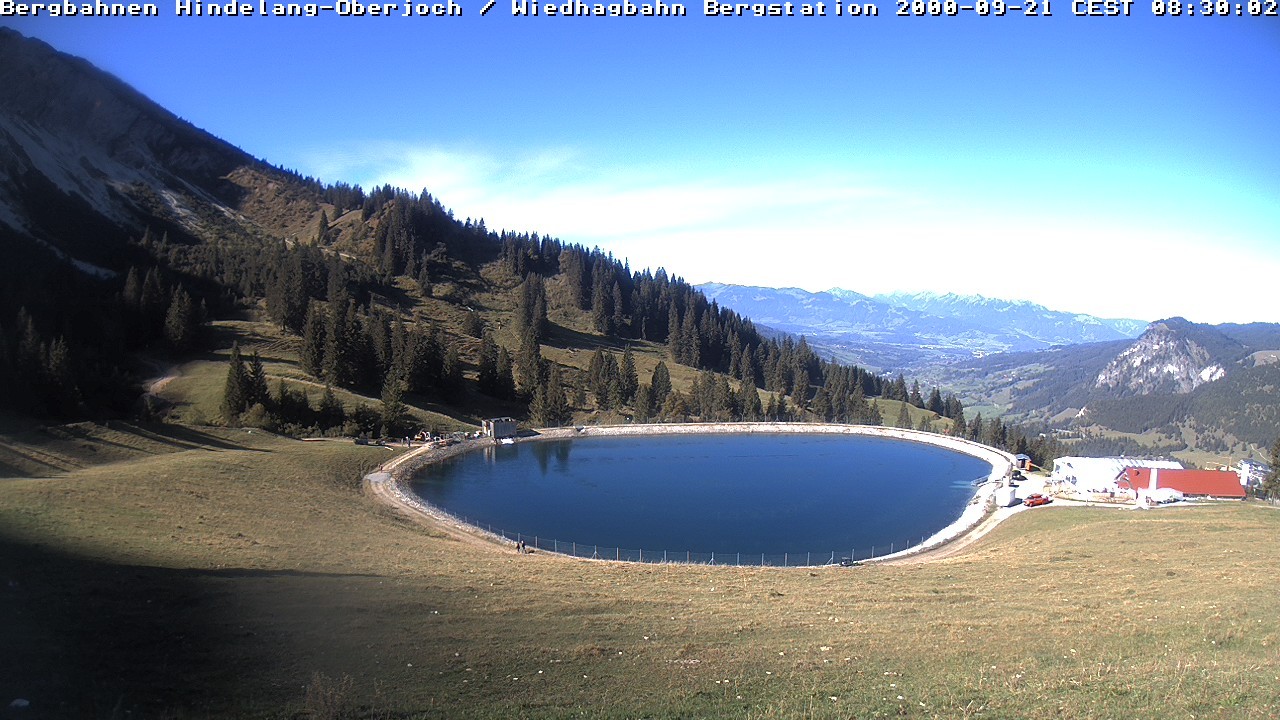 Archiv Foto Webcam Bad Hindelang - Bergstation Wiedhag Alpe