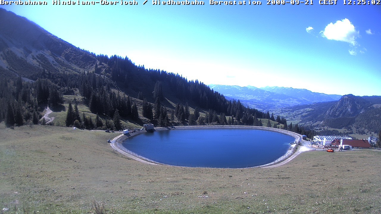 Archiv Foto Webcam Bad Hindelang - Bergstation Wiedhag Alpe