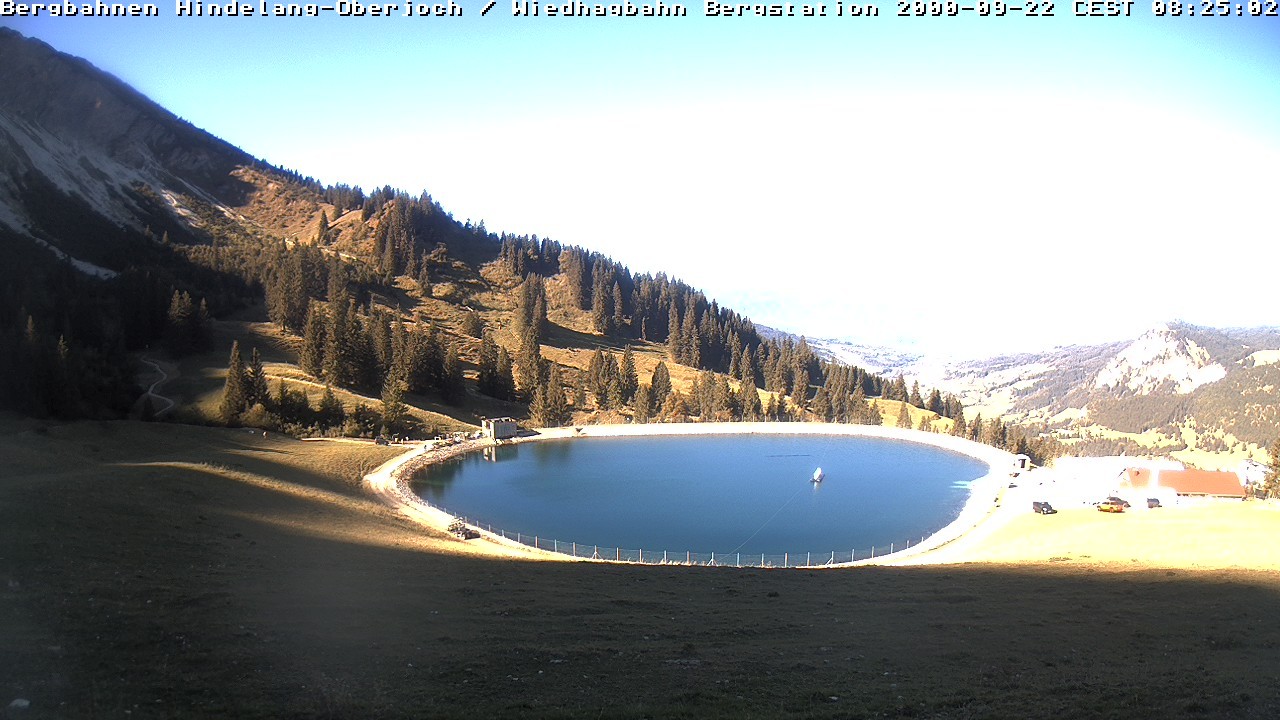 Archiv Foto Webcam Bad Hindelang - Bergstation Wiedhag Alpe
