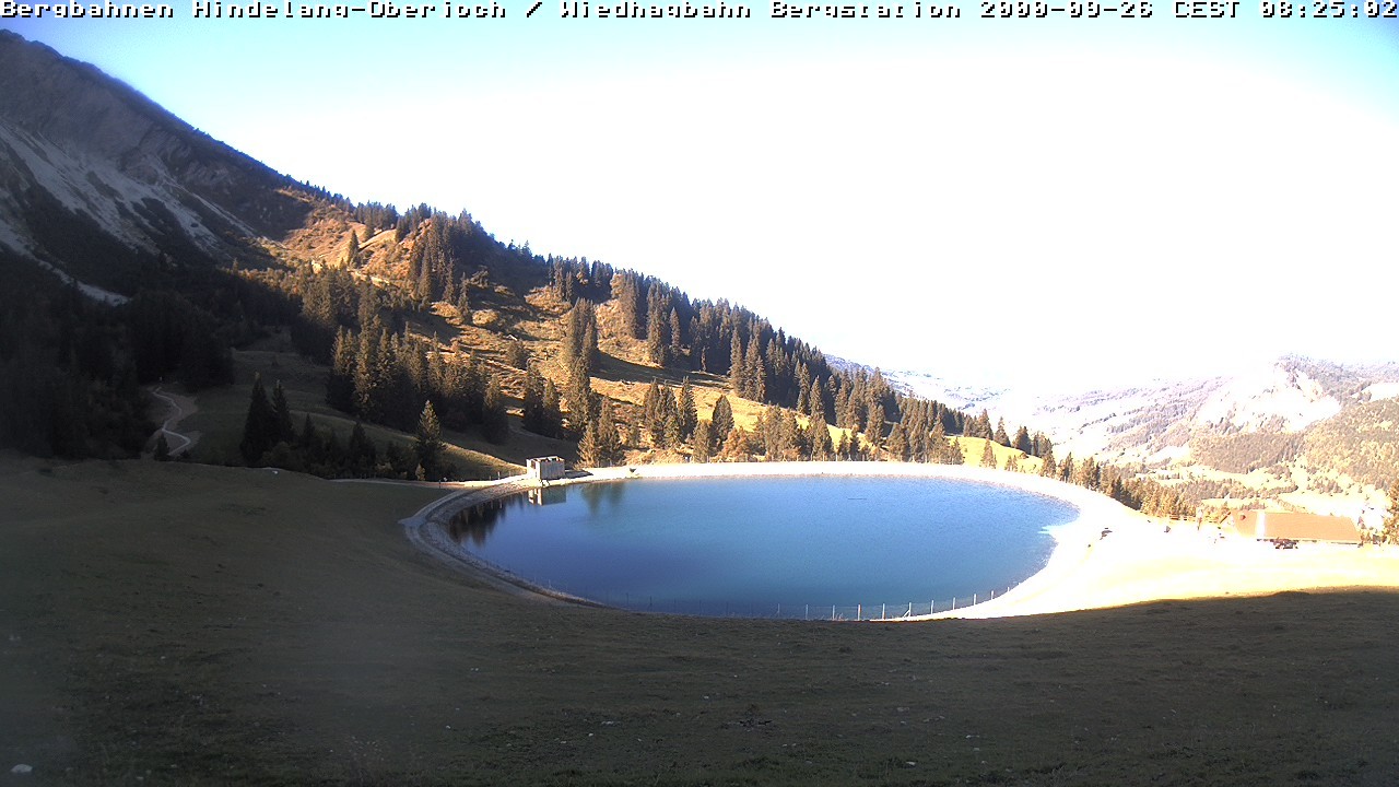 Archiv Foto Webcam Bad Hindelang - Bergstation Wiedhag Alpe