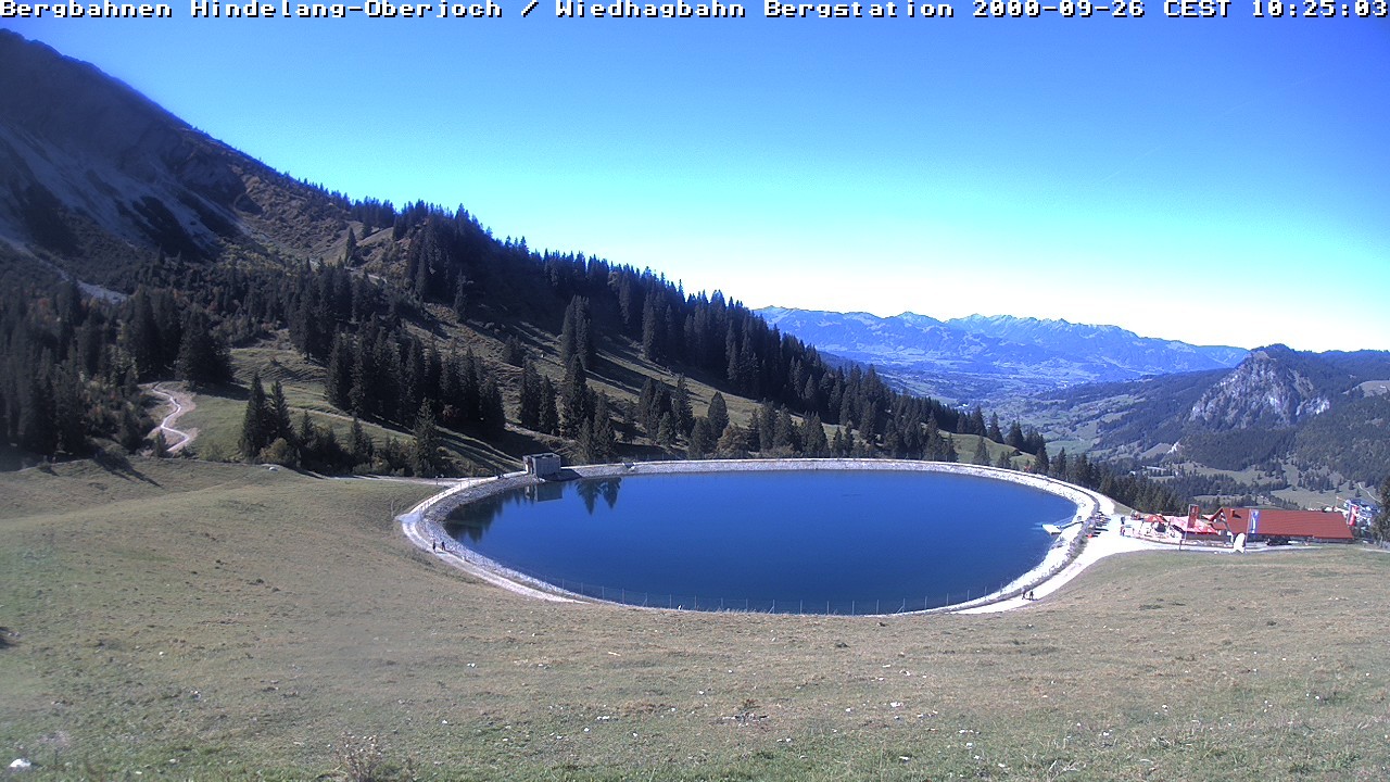 Archiv Foto Webcam Bad Hindelang - Bergstation Wiedhag Alpe