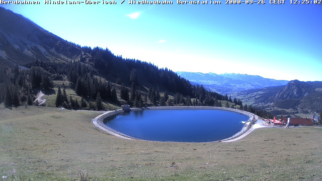 Archiv Foto Webcam Bad Hindelang - Bergstation Wiedhag Alpe