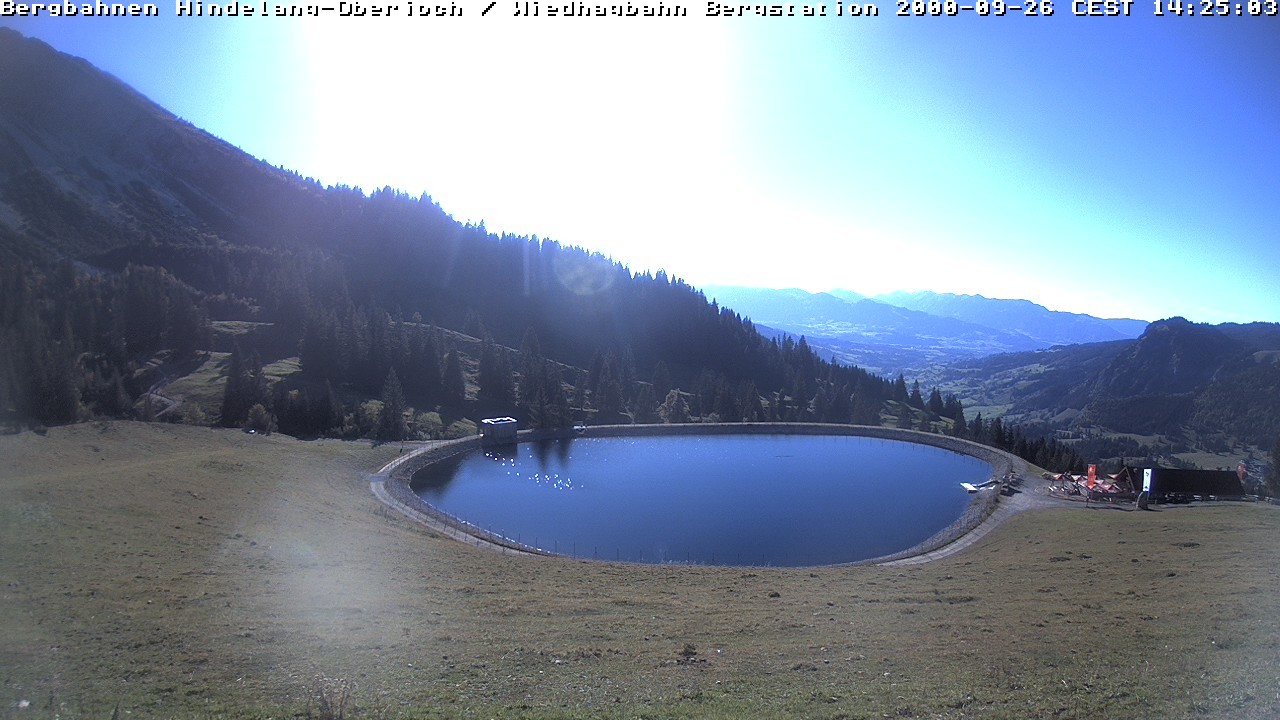 Archiv Foto Webcam Bad Hindelang - Bergstation Wiedhag Alpe