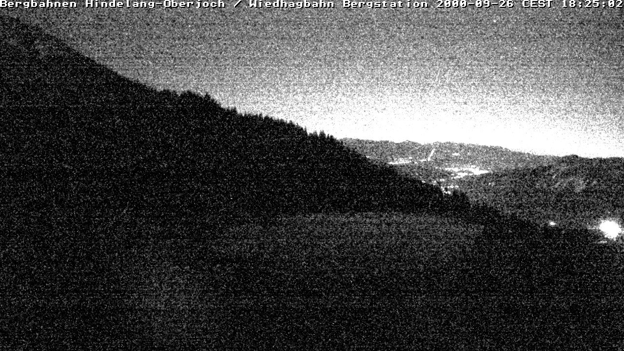 Archiv Foto Webcam Bad Hindelang - Bergstation Wiedhag Alpe