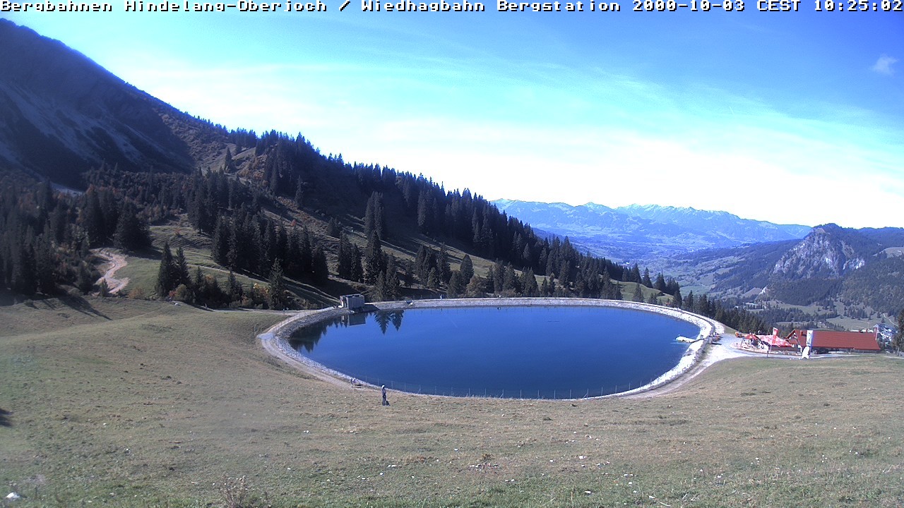 Archiv Foto Webcam Bad Hindelang - Bergstation Wiedhag Alpe