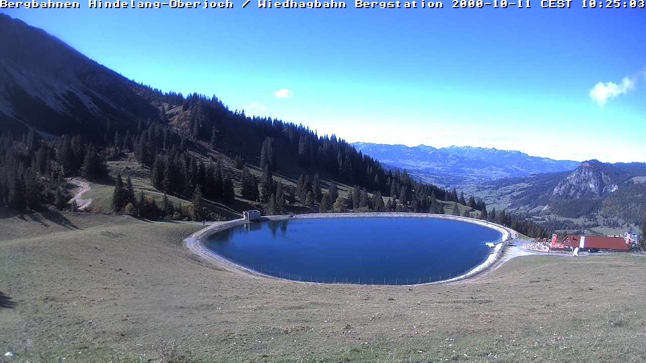 Archiv Foto Webcam Bad Hindelang - Bergstation Wiedhag Alpe