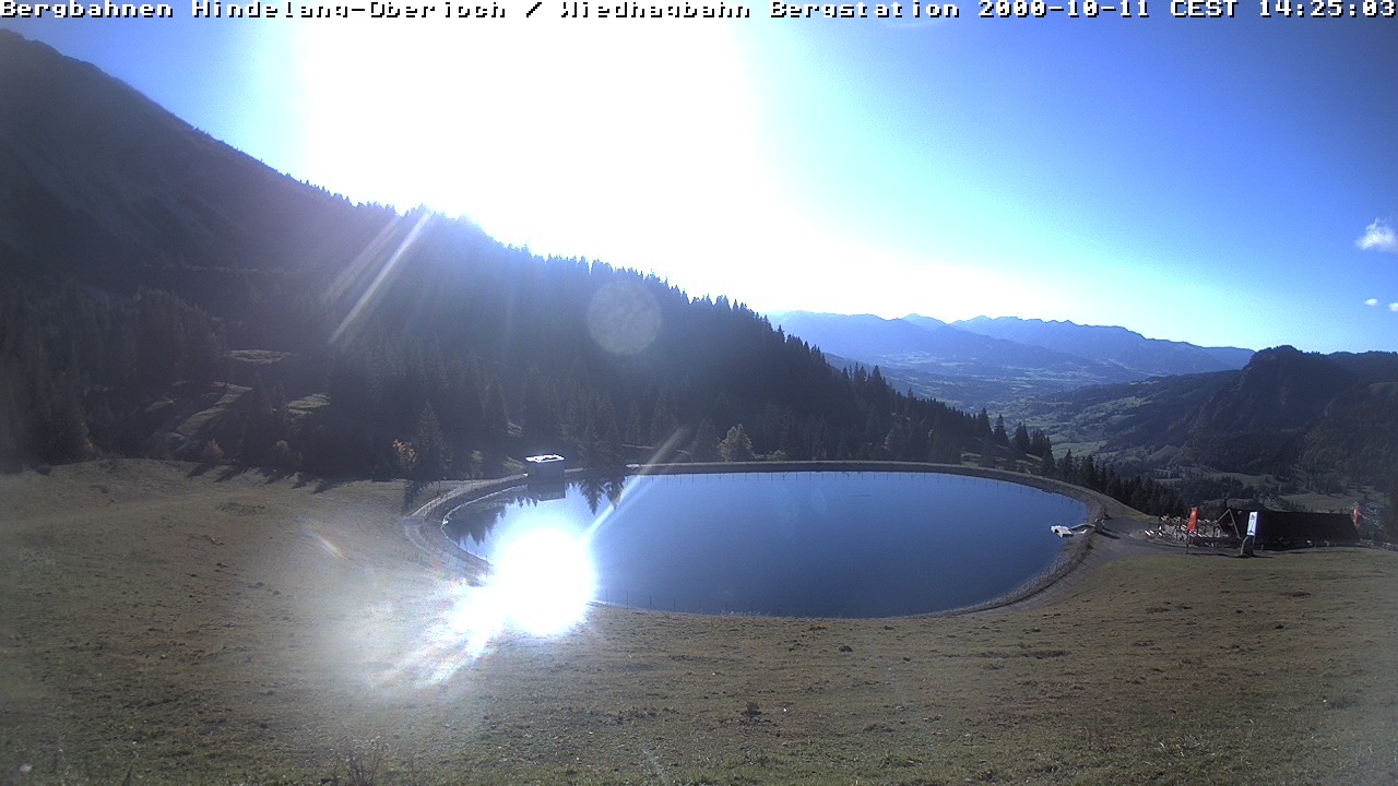 Archiv Foto Webcam Bad Hindelang - Bergstation Wiedhag Alpe