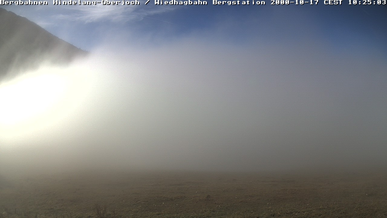 Archiv Foto Webcam Bad Hindelang - Bergstation Wiedhag Alpe