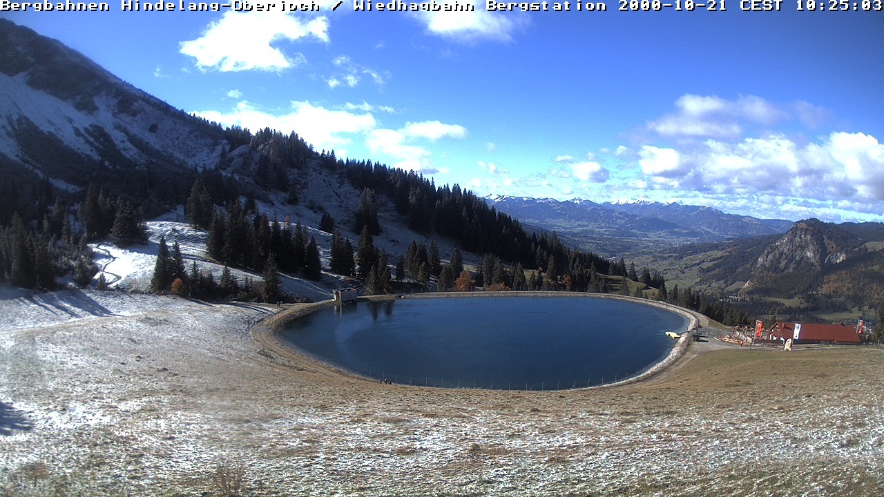 Archiv Foto Webcam Bad Hindelang - Bergstation Wiedhag Alpe