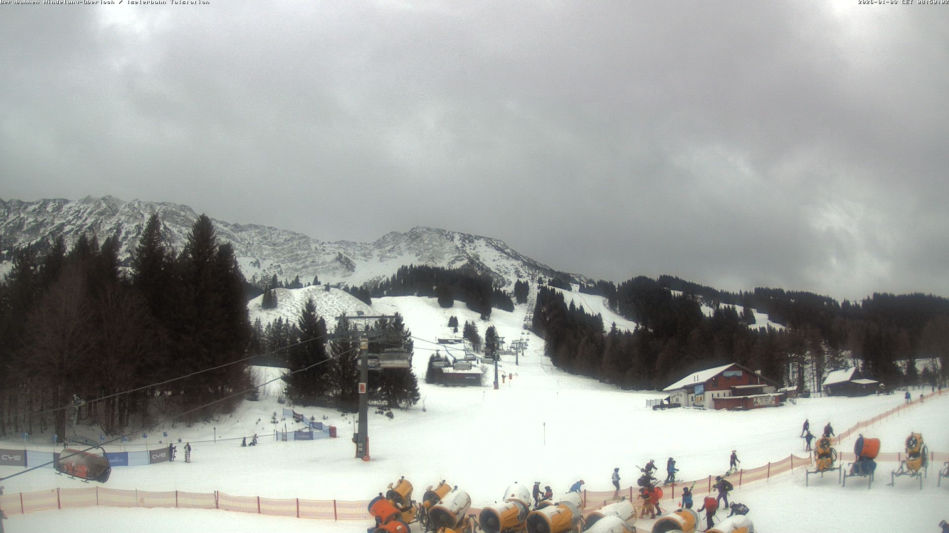 Archiv Foto Webcam Oberjoch - Blick zum Iseler