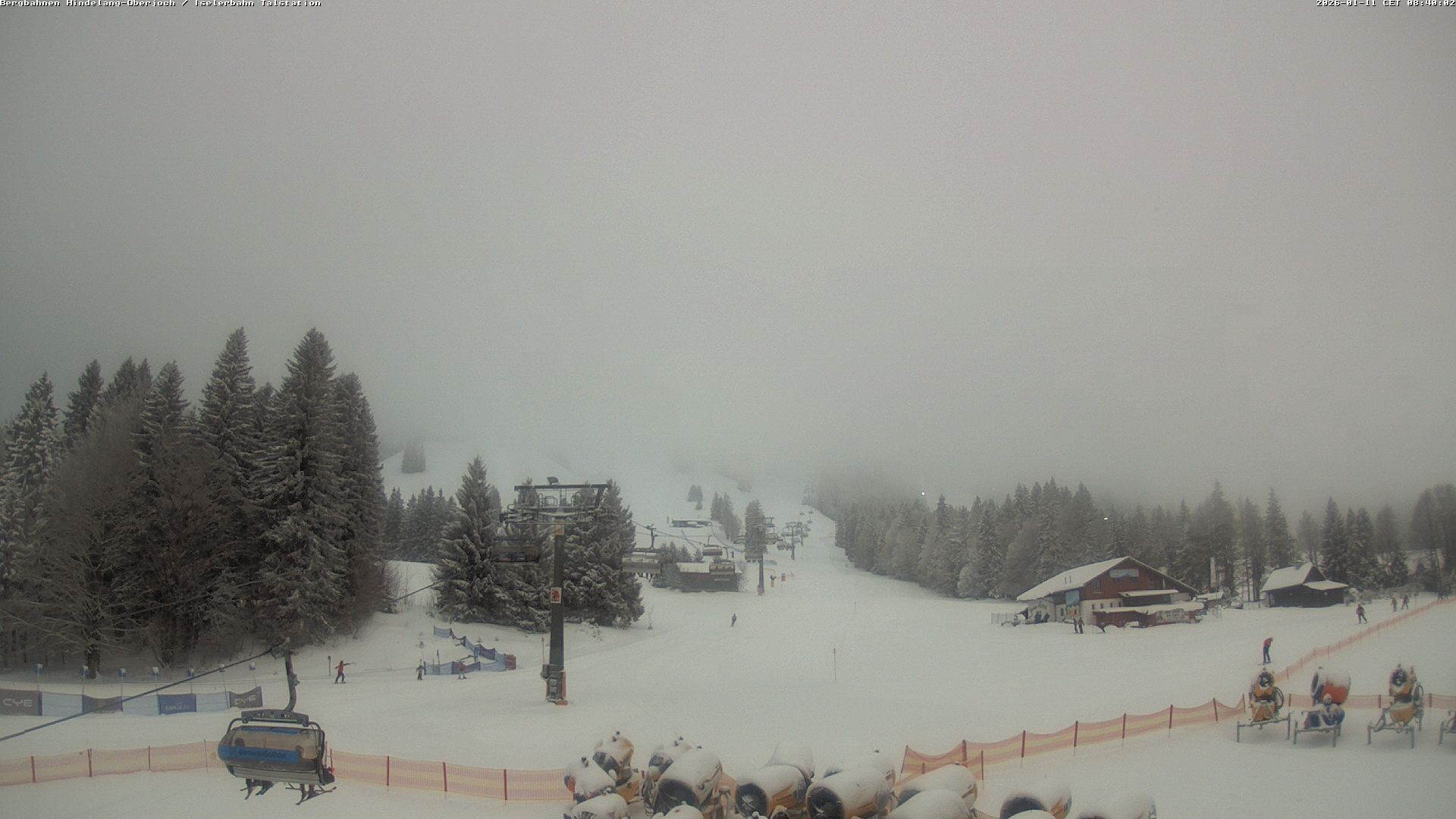 Archiv Foto Webcam Oberjoch - Blick zum Iseler