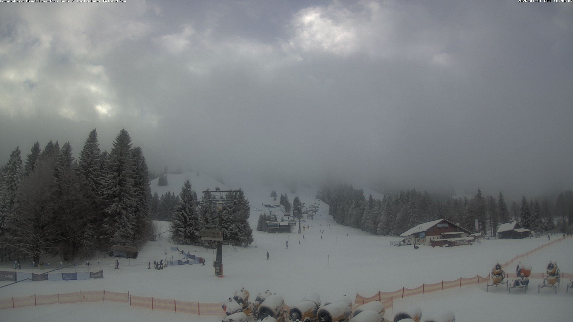 Archiv Foto Webcam Oberjoch - Blick zum Iseler