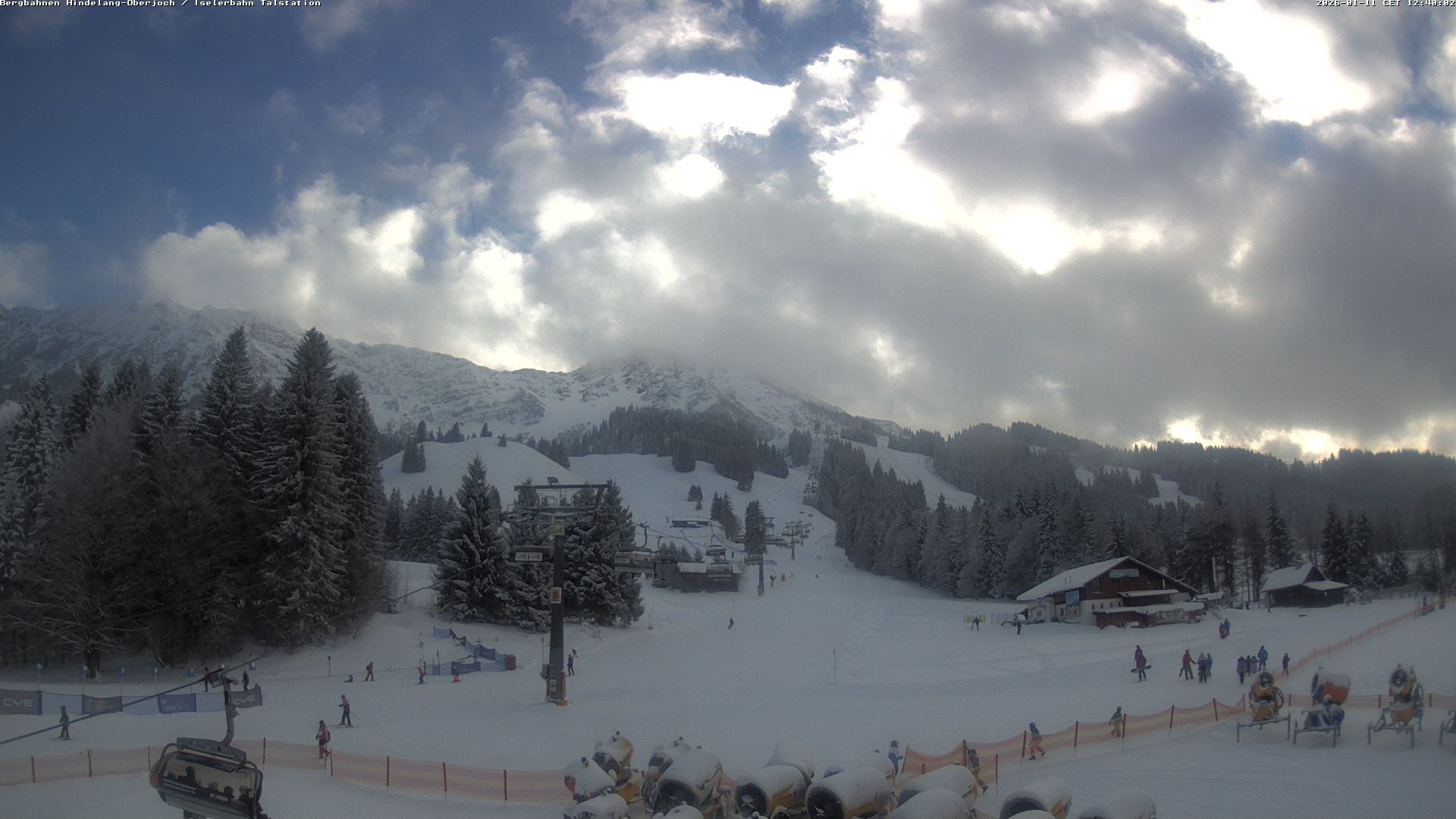 Archiv Foto Webcam Oberjoch - Blick zum Iseler