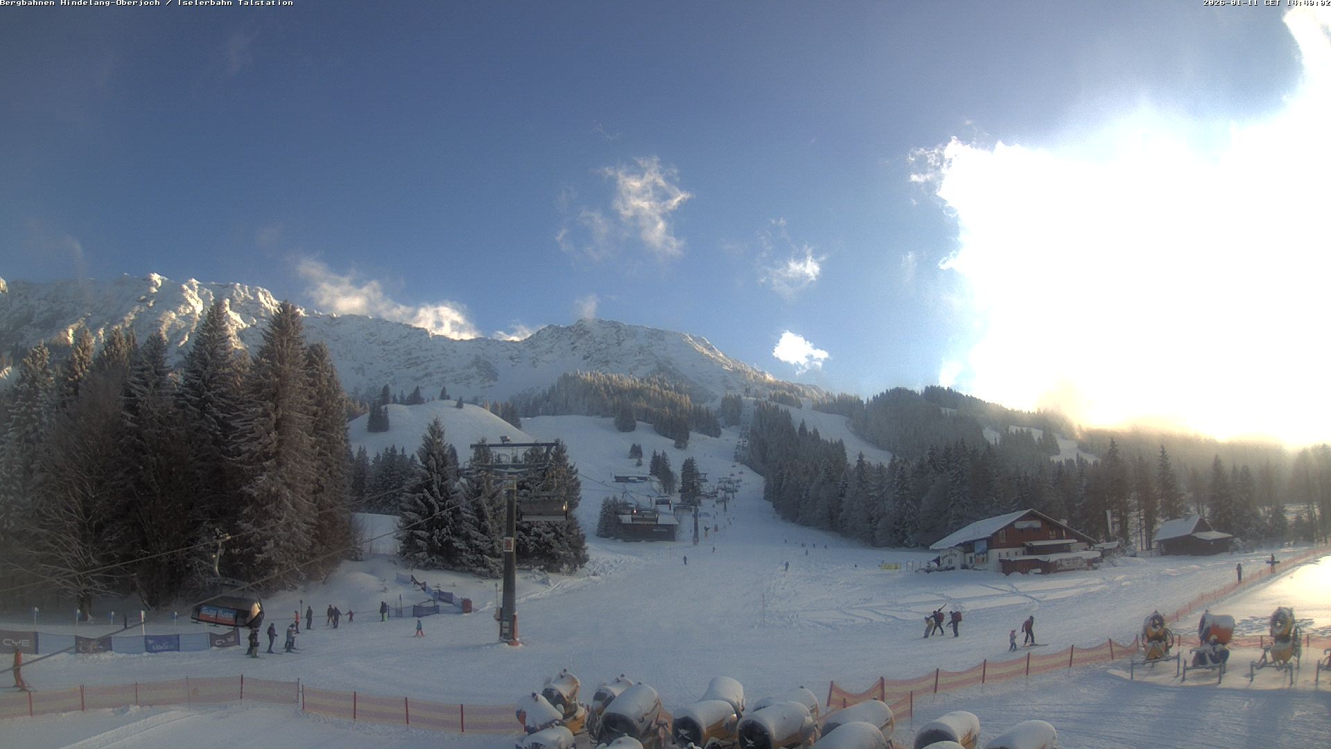 Archiv Foto Webcam Oberjoch - Blick zum Iseler