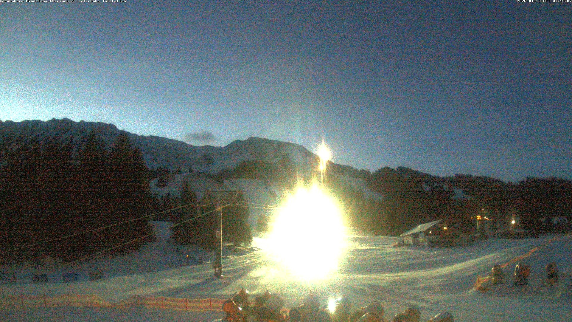 Archiv Foto Webcam Oberjoch - Blick zum Iseler