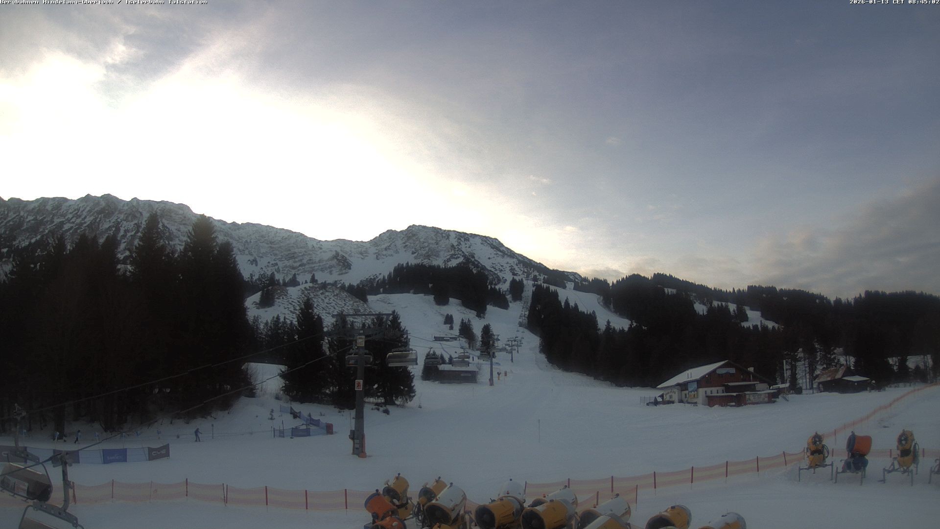 Archiv Foto Webcam Oberjoch - Blick zum Iseler