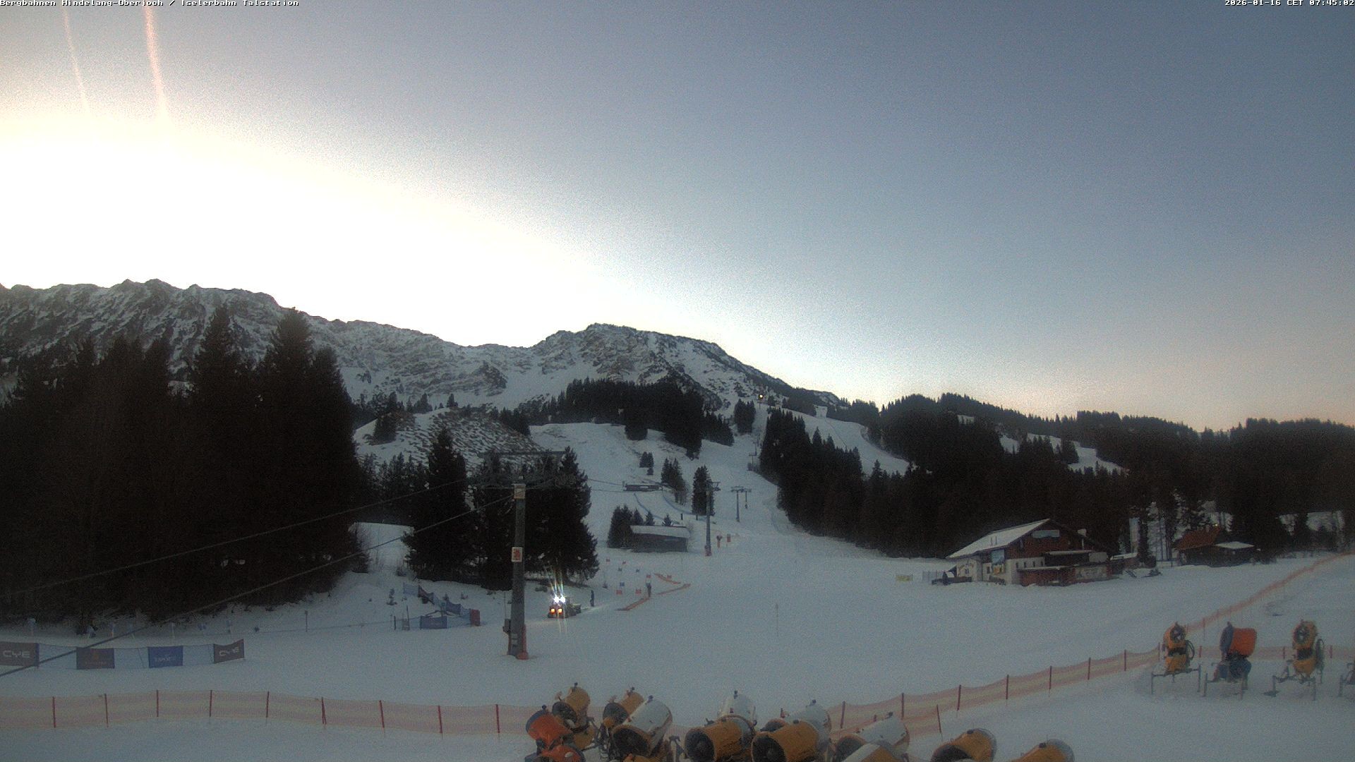 Archiv Foto Webcam Oberjoch - Blick zum Iseler