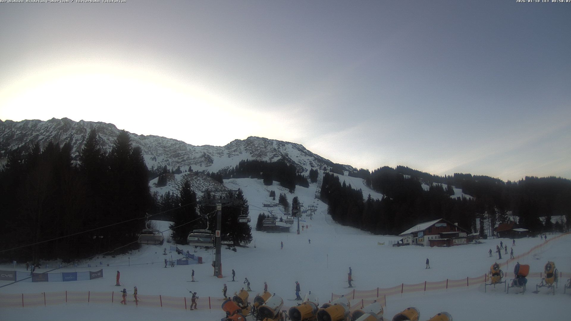 Archiv Foto Webcam Oberjoch - Blick zum Iseler