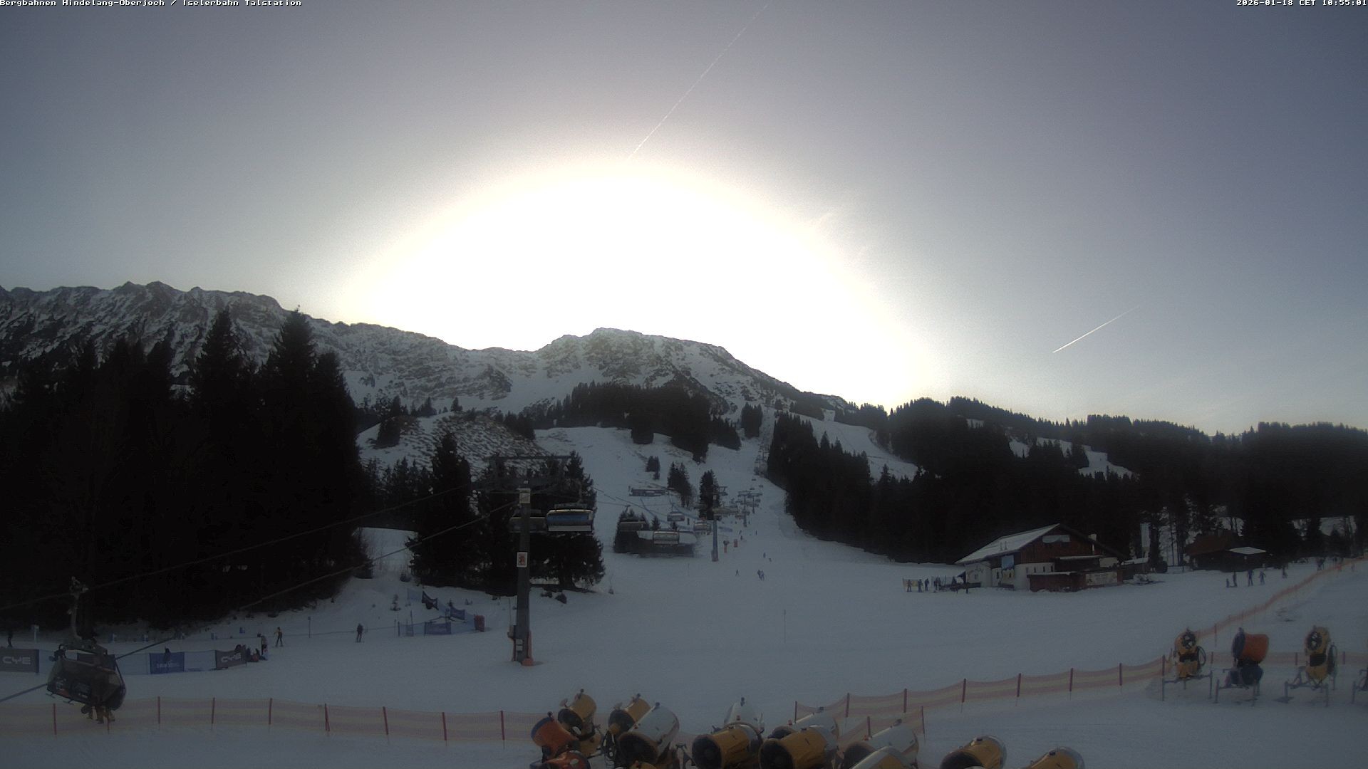 Archiv Foto Webcam Oberjoch - Blick zum Iseler