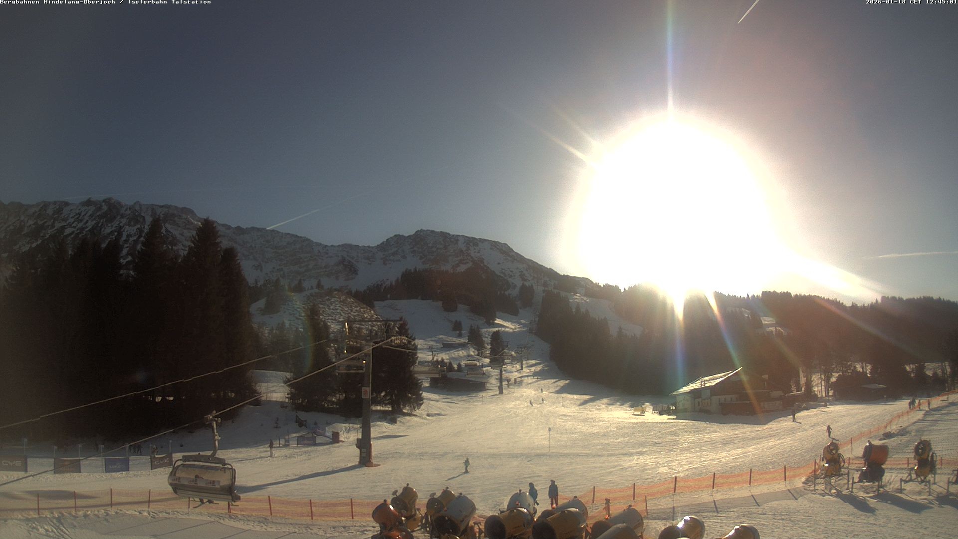 Archiv Foto Webcam Oberjoch - Blick zum Iseler