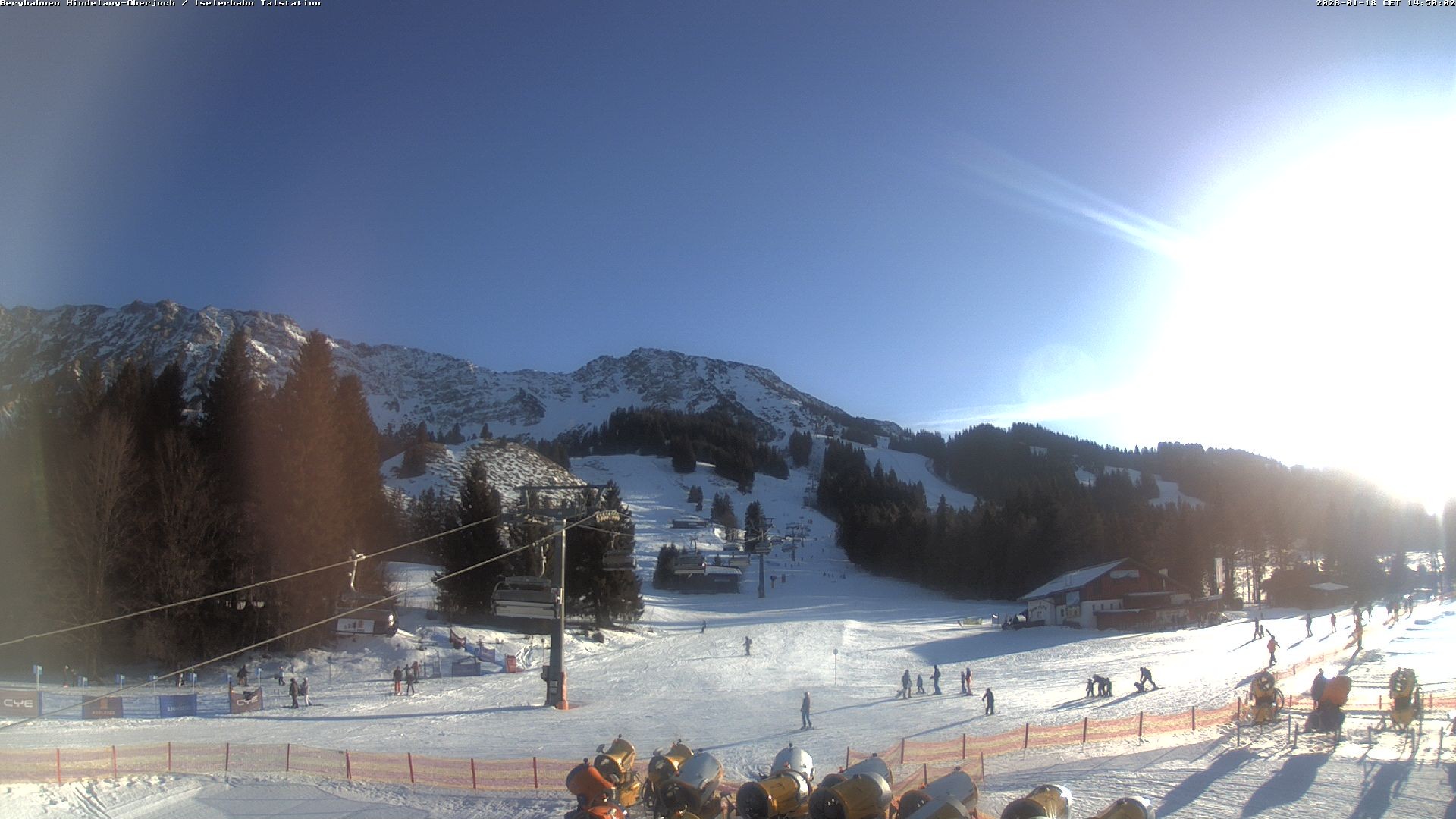 Archiv Foto Webcam Oberjoch - Blick zum Iseler