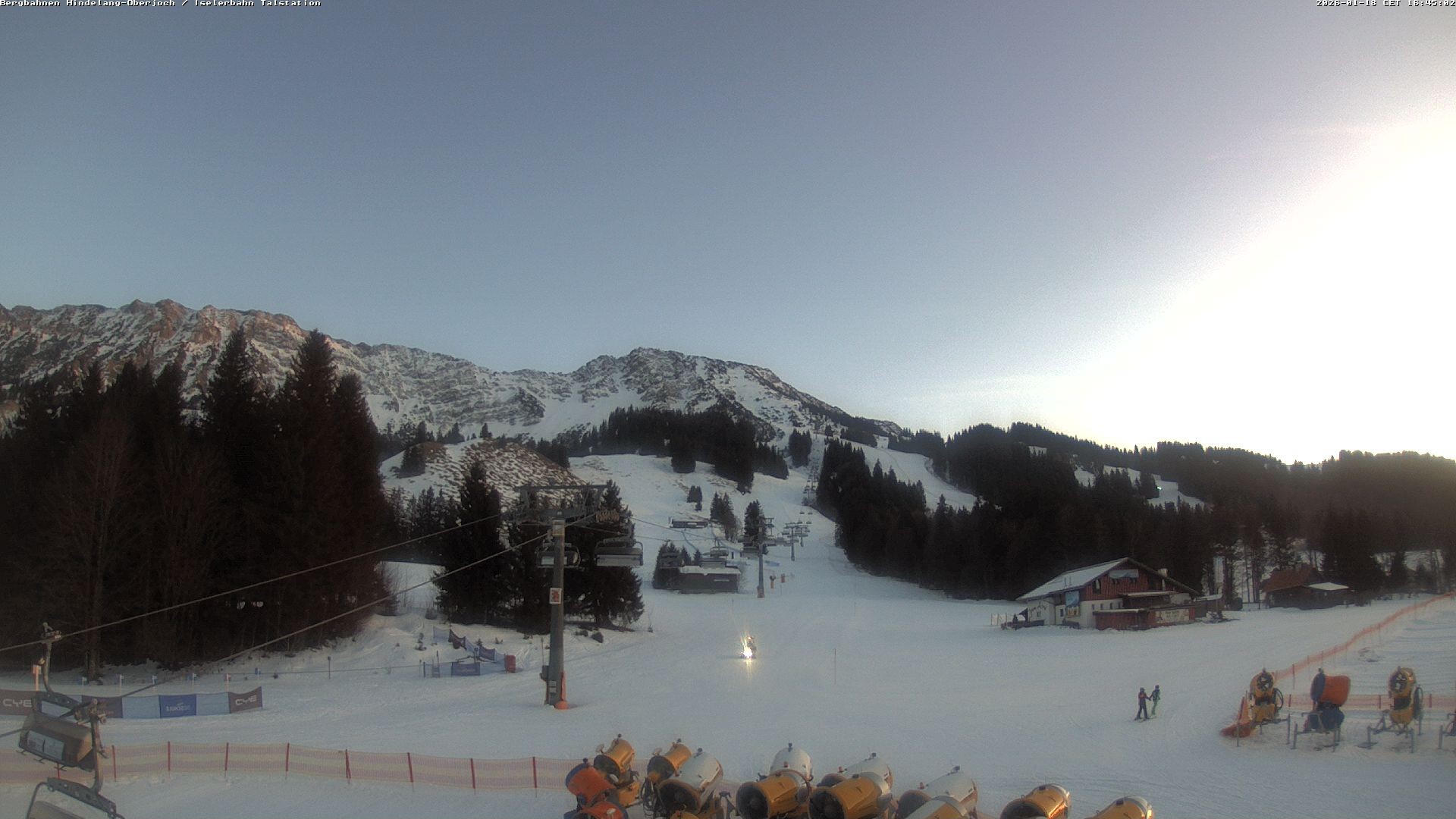 Archiv Foto Webcam Oberjoch - Blick zum Iseler