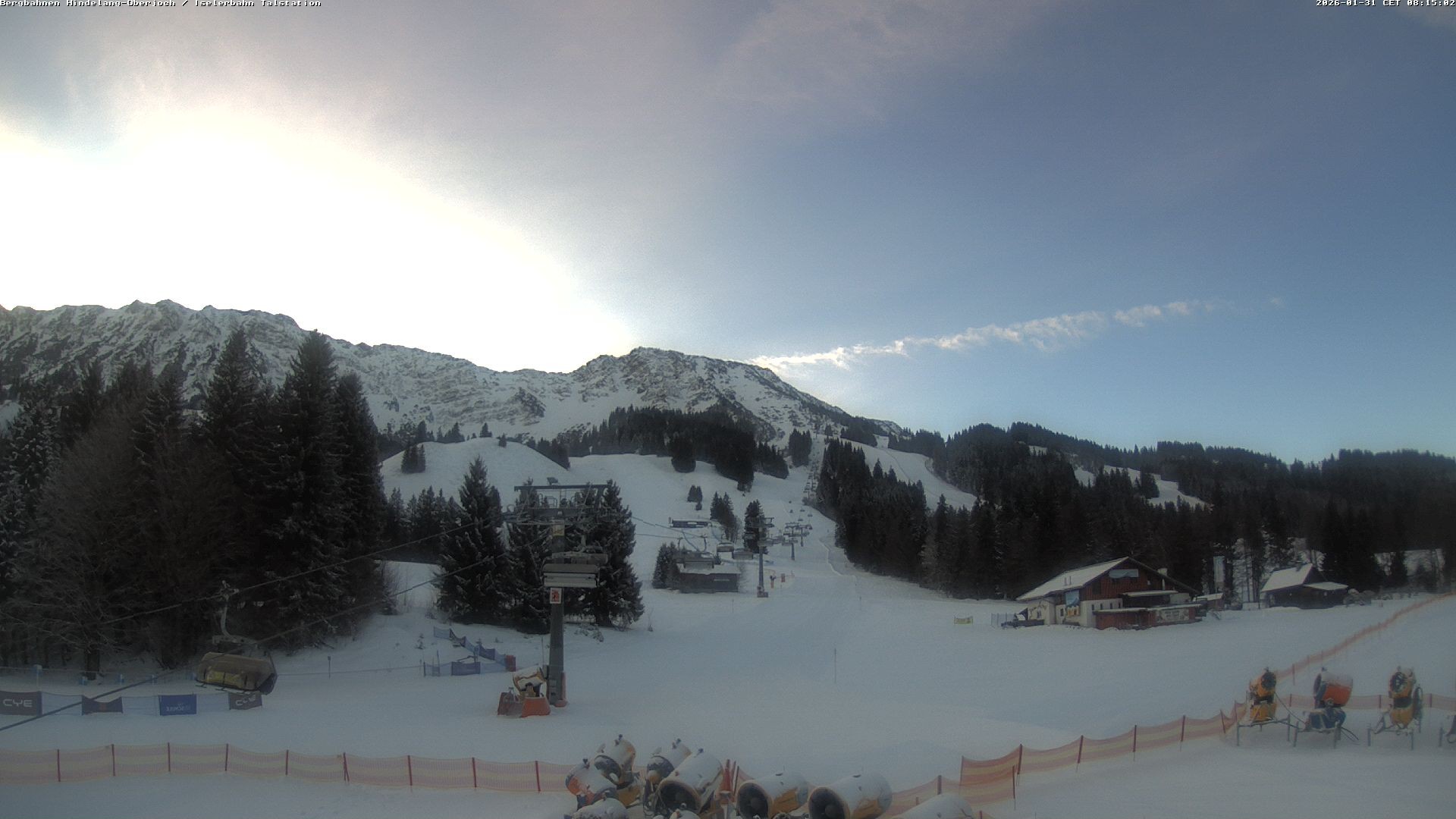 Archiv Foto Webcam Oberjoch - Blick zum Iseler