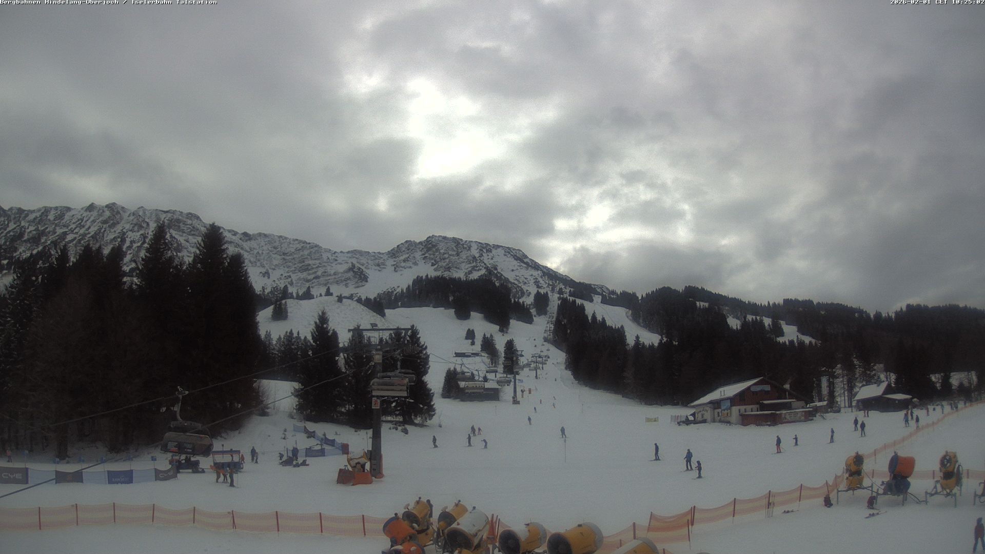 Archiv Foto Webcam Oberjoch - Blick zum Iseler