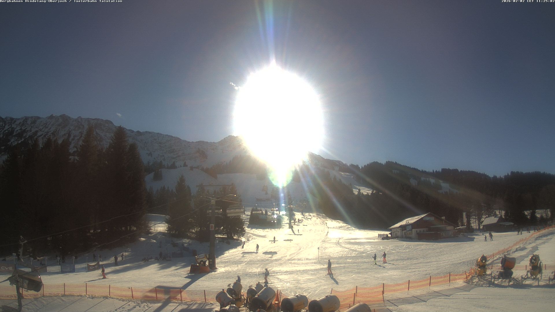 Archiv Foto Webcam Oberjoch - Blick zum Iseler