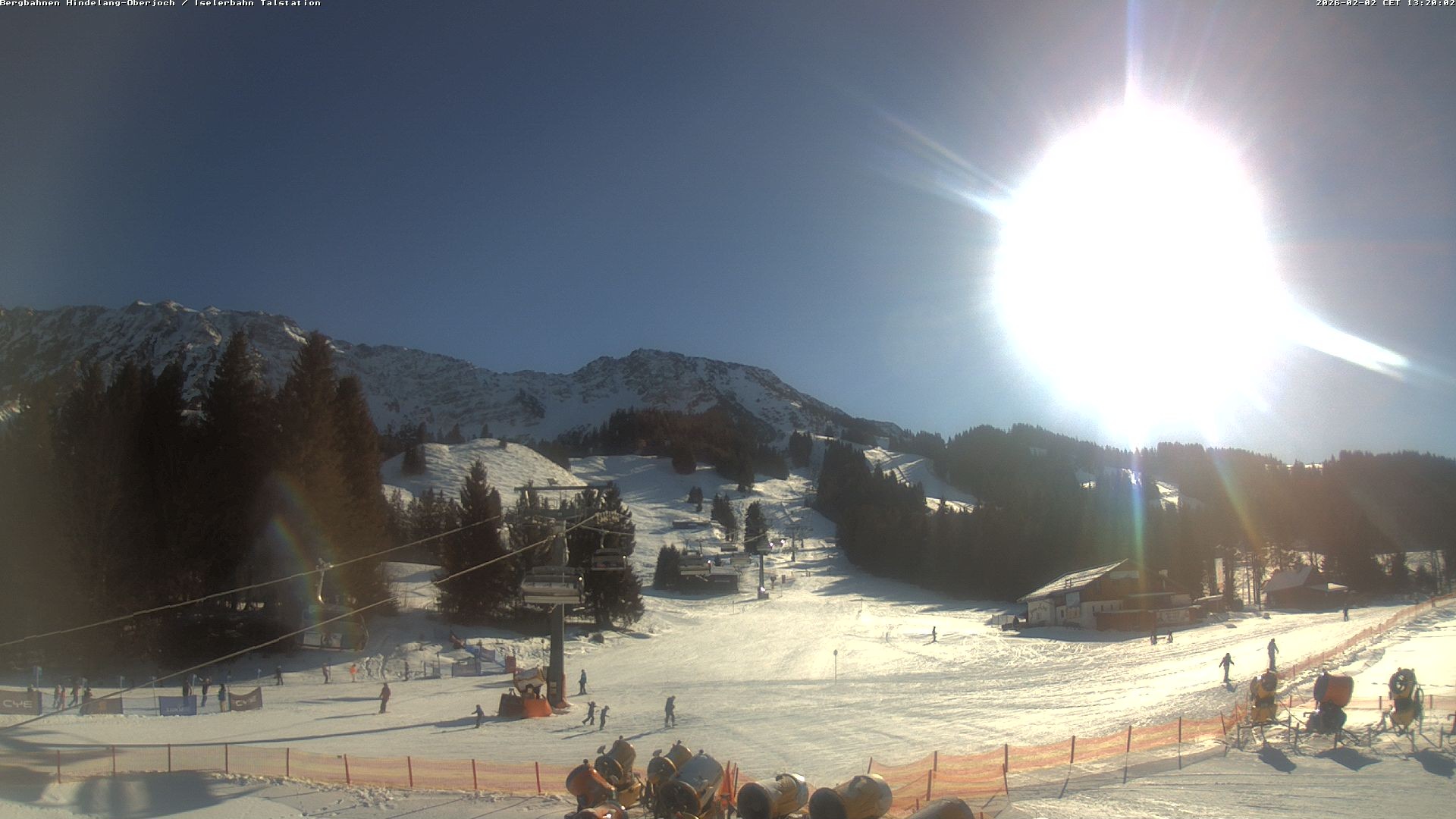 Archiv Foto Webcam Oberjoch - Blick zum Iseler