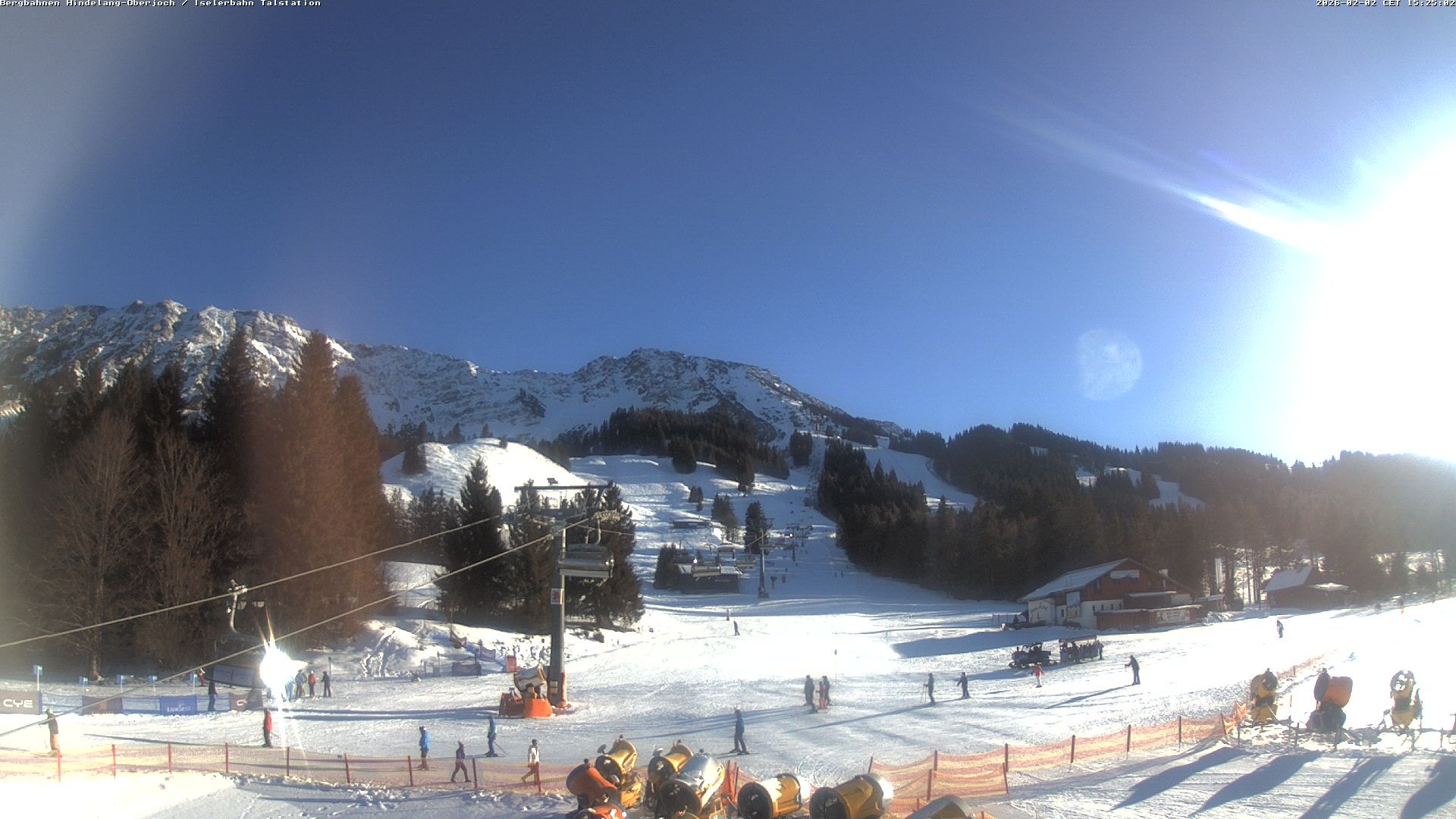 Archiv Foto Webcam Oberjoch - Blick zum Iseler