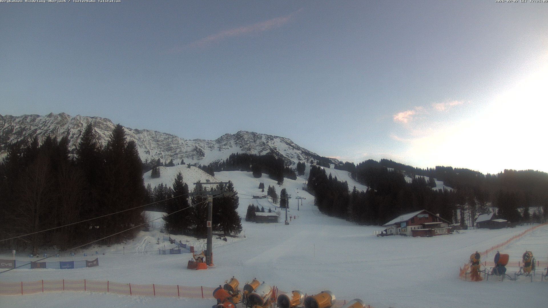Archiv Foto Webcam Oberjoch - Blick zum Iseler