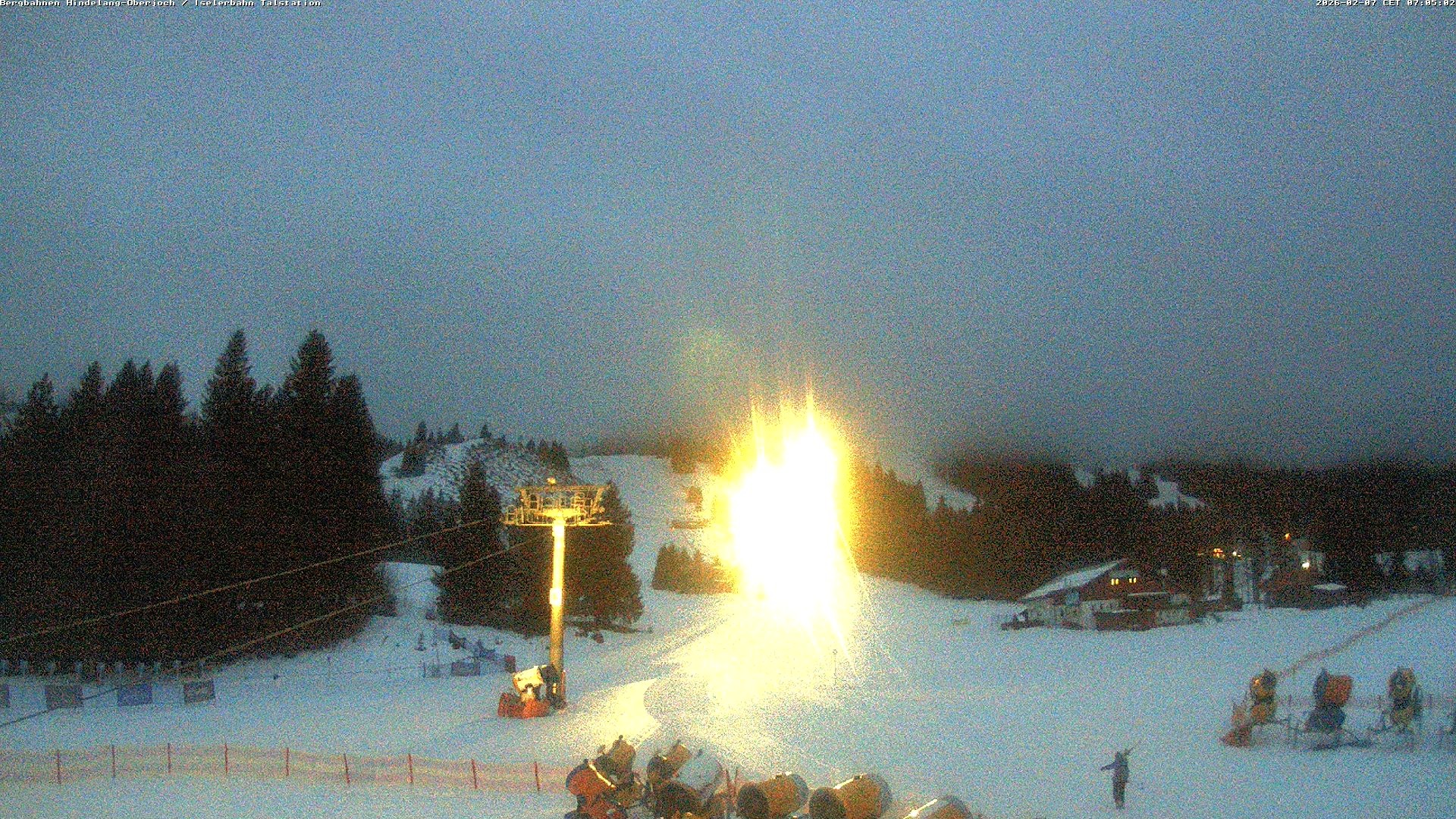 Archiv Foto Webcam Oberjoch - Blick zum Iseler