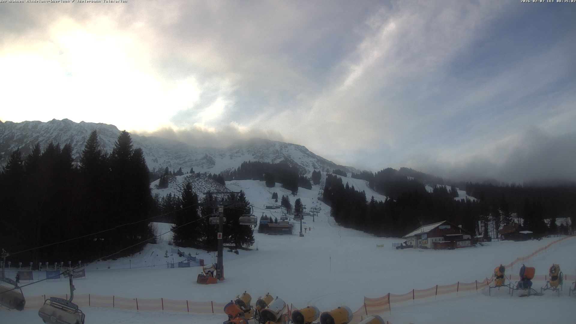 Archiv Foto Webcam Oberjoch - Blick zum Iseler